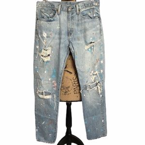 RARE Ralph Lauren Denim Supply Paint Splatter Jean